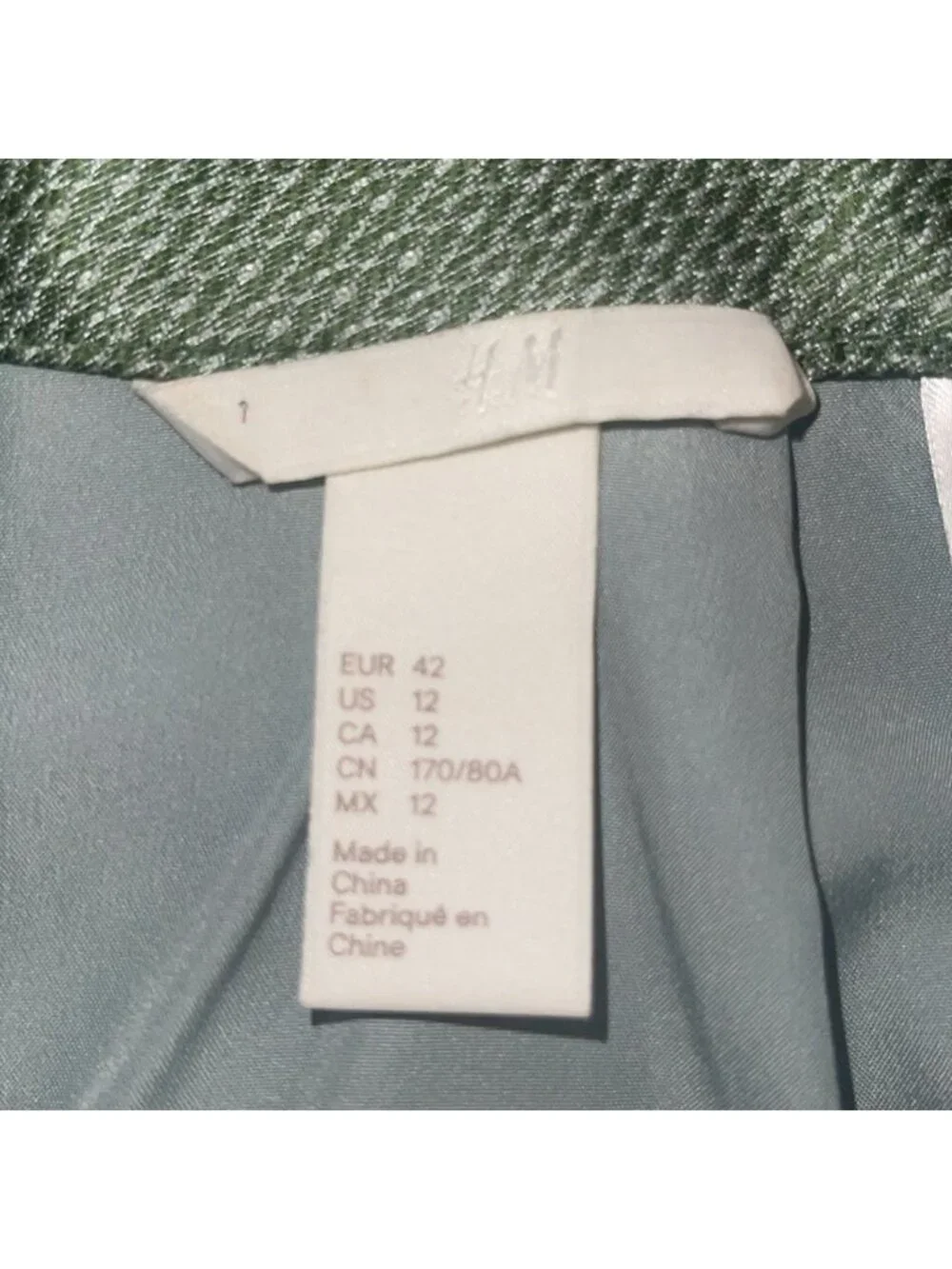 Green Soft Textured Mini Skirt